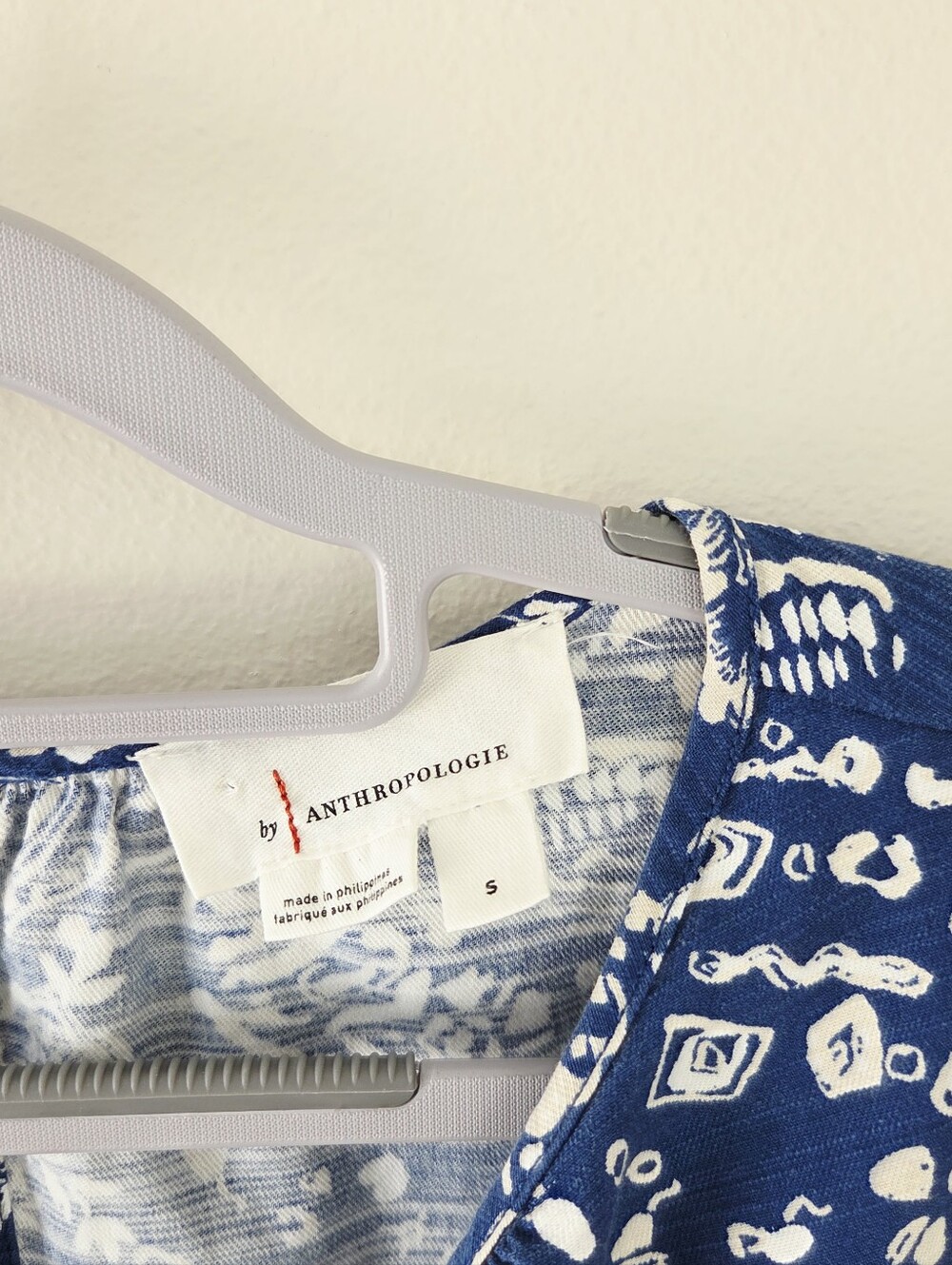 Anthropologie The Somerset Wide Leg Jumpsuit Blue Floral Size Small - Picture 4 of 6